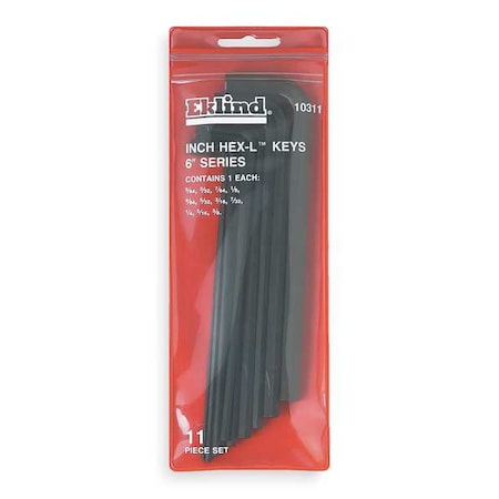 Hex Key Set Pieces 11 S15 Type 10311 by USA Eklind Hex Key Sets