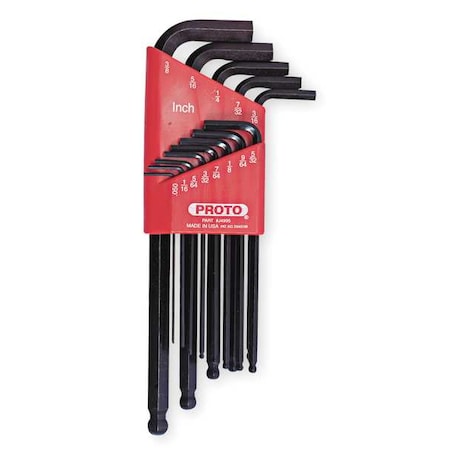 Ball End Hex Key Set Pieces 13 S17 Type J4995 by USA Proto Hex Key Sets