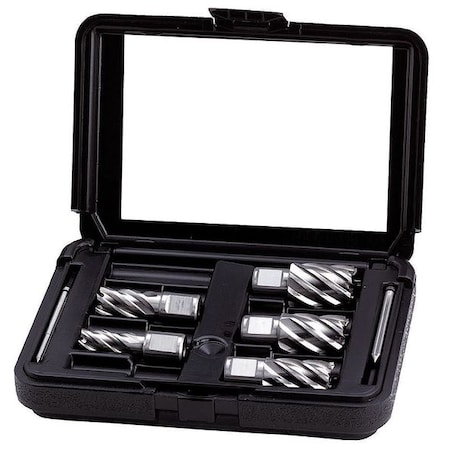 Annular Cutter Set M2 HSS 1 In D 5 Pc by USA Value Brand Annular Cutter Sets