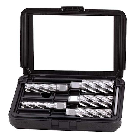 Annular Cutter Set M2 HSS 2 In D 5 Pc by USA Value Brand Annular Cutter Sets