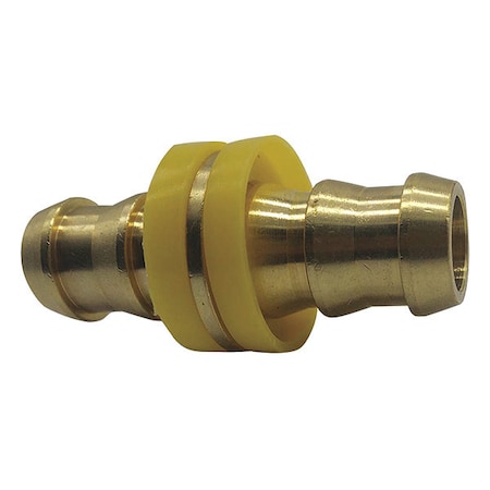 Hose Mender 1/2 In. ID Brass by USA Value Brand Pneumatic Push On Hose Fittings