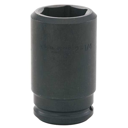 Impact Socket 1 1/2 In Dr 1 11/16 In 6pt Type J15027L by USA Proto Sockets