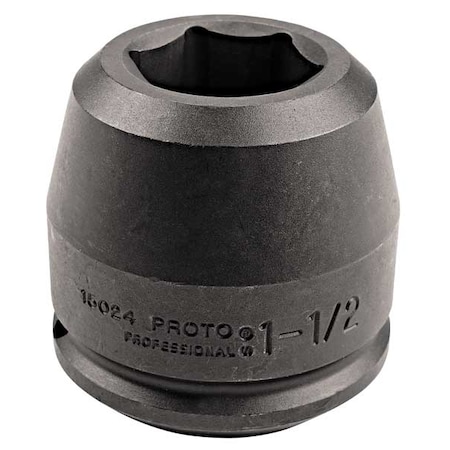 Impact Socket 1 1/2 In Dr 4 3/8 In 6 pt Type J15070 by USA Proto Sockets