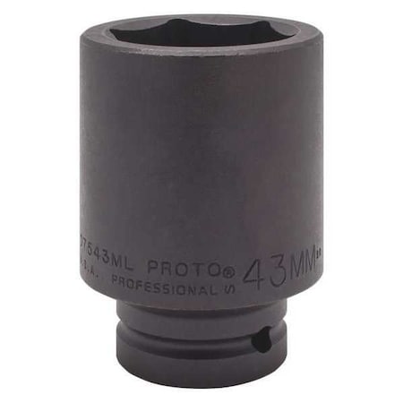 Flex Impact Socket 3/4 In Dr 43mm 6 pt by USA Proto Sockets