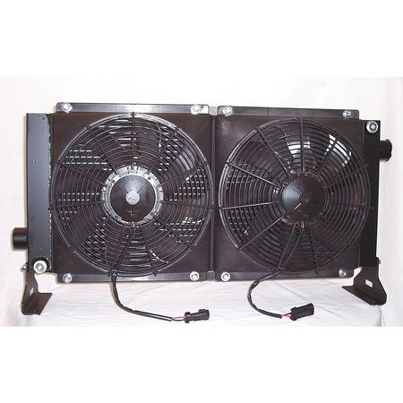 Oil Cooler 12 VDC 8 80 GPM 0.48 HP Model D70 12 by USA Cool Line Hydraulic Forced Air Oil Coolers