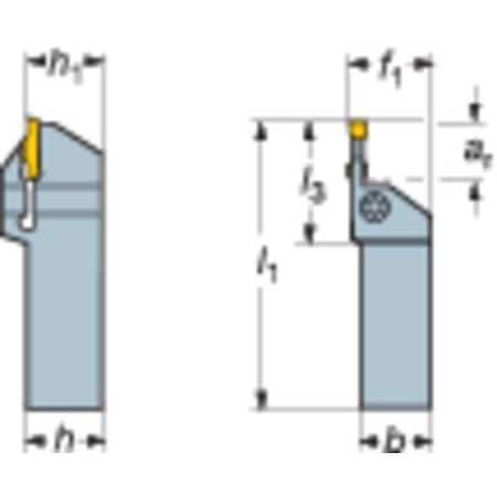 Square Shank Holder RF123F079 20B by USA Sandvik Coromant Indexable Cutting Tools & Inserts