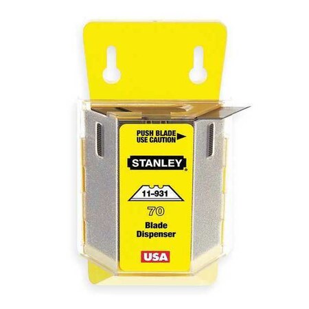 2 Point Utility Blade 3 4/5" W PK70 by USA Stanley Utility Knife Blades