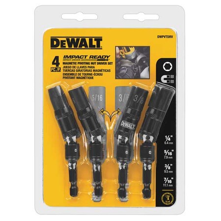 Nutsetter Set 1/4" 5/16" 3/8"Hex Steel by USA Dewalt Nut Setters & Bit Holders