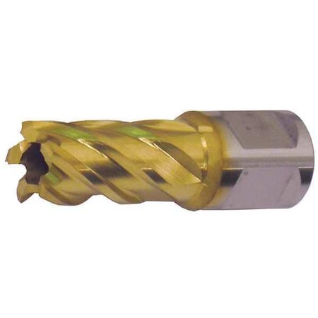 Annular Cutter M42 TiN 13/16 Dia 1 D by USA Slugger Annular Cutters