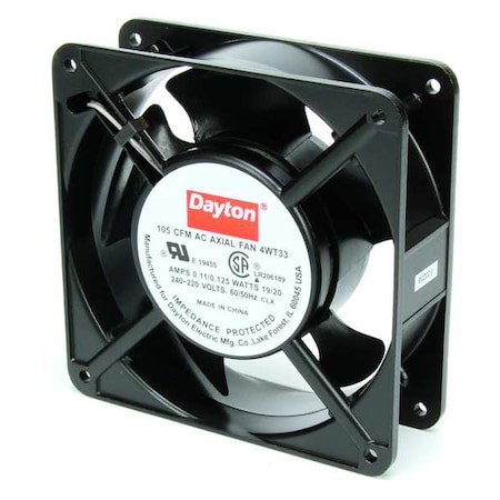 4-11/16" Square Axial Fan 230VAC Model 4WT33 by Dayton in US