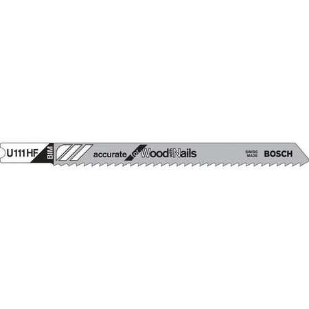 Jigsaw Blade U Shank 4 In. L PK5 Type U111HF by USA Bosch Power Jig Saw Blades