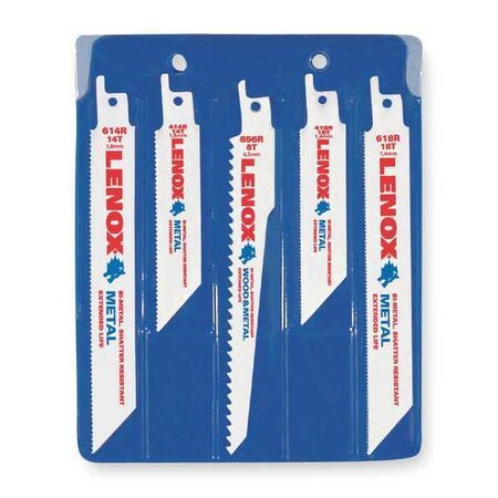 6" L Reciprocating Saw Blade Set Type 20502546A by USA Lenox Reciprocating Power Saw Blades