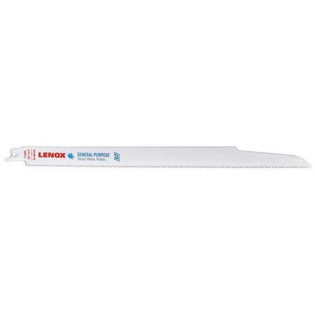 12" L Reciprocating Saw Blade 5 pk. Type 20583110R by USA Lenox Reciprocating Power Saw Blades