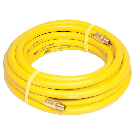 1/2" ID x 25 ft Nitrile Coupled Air Hose 300 PSI YL by USA Speedaire Air Compressor Multipurpose Air Hoses