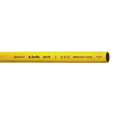3/8" ID x 500 ft Rubber Bulk Air Hose 500 PSI YL by USA Continental Conti Tech Air Compressor Multipurpose Air Hoses