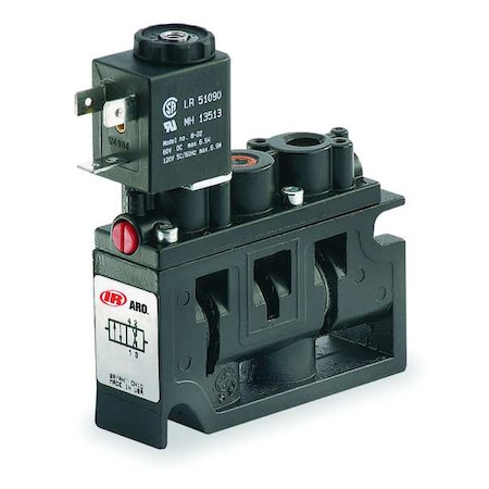 Solenoid Air Control Valve 1/4 In 120VAC Type A222SS 120 A by USA ARO Pneumatic Solenoid Air Control Valves