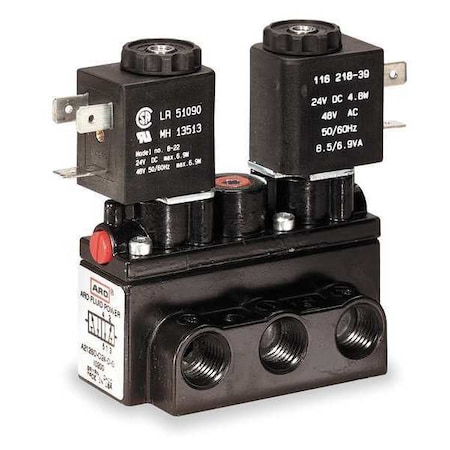 Solenoid Air Control Valve 1/4 In 24VDC Type A212SD 024 D by USA ARO Pneumatic Solenoid Air Control Valves