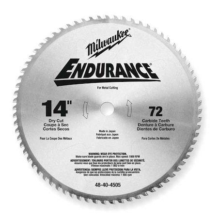 Circular Saw Bld Crbde 14 In 72 Teeth by USA Milwaukee Circular Power Saw Blades