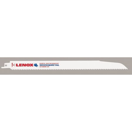 12" L Reciprocating Saw Blade 25 pk. Type 20495B156R by USA Lenox Reciprocating Power Saw Blades
