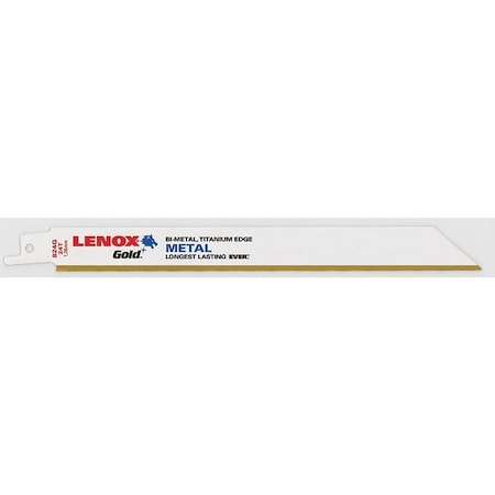 8" L Reciprocating Saw Blade 25 pk. Type 21087B824GR by USA Lenox Reciprocating Power Saw Blades