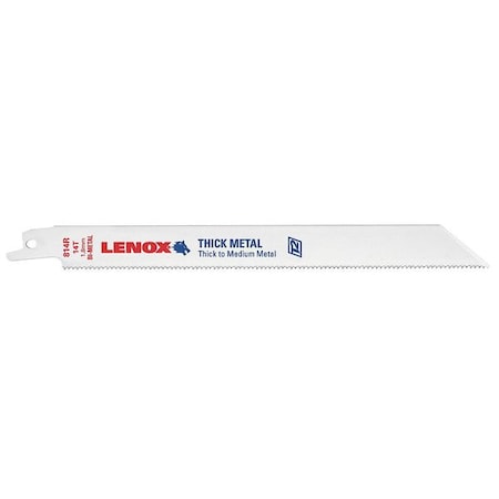 8" L Reciprocating Saw Blade 5 pk. Type 21519814R by USA Lenox Reciprocating Power Saw Blades