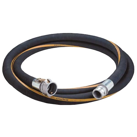 1 1/2" ID x 20 ft Rubber Discharge & Suction Hose BK Type 4YLN6 by USA Value Brand Air Compressor Discharge & Suction Hoses
