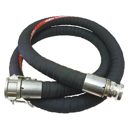 1" ID x 25 ft. Nitrile Gasoline Hose BK/YL Type PTX100 25CE G by USA Plicord Air Compressor Industrial Hoses