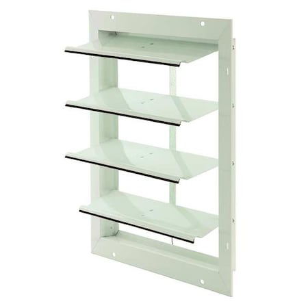 Fan Shutter 16 In White Painted Aluminum by Dayton in US