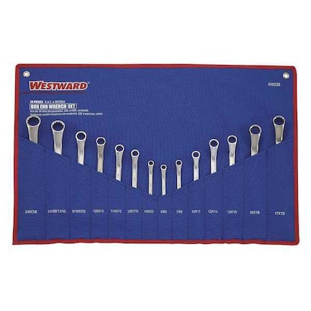 Box Wrench Set 1/4" 7/8" 6 19mm 14pc by USA Westward Combination Wrench Sets