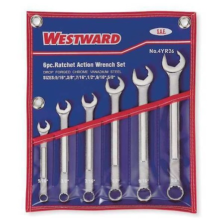 Combo Wrench Set Ratchet OE 8 14mm 6 Pc by USA Westward Combination Wrench Sets