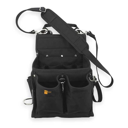 Electricians Tool Pouch w/ Shoulder Strap Black Type 5508 by USA CLC Tool & Work Belts Aprons & Suspenders