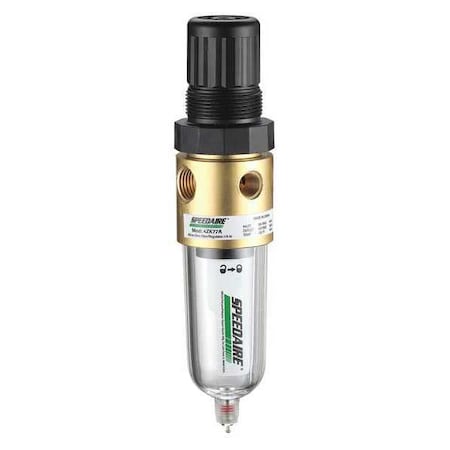Filter/Regulator 1/4in NPT w/Brass Body by USA Speedaire Compressed Air Filters & Regulators