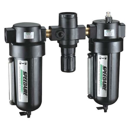 Filter/Regulator/Lubricator 5 to 150 psi Type 4ZM03 by USA Speedaire Compressed Air Filters Regulators & Lubricators