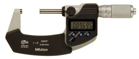 Mitutoyo Electronic Micrometer 1 2 In 0.00005 In Technical Info