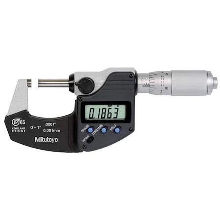 Electronic Micrometer 0 1 In 0.0001 In by USA Mitutoyo Micrometers