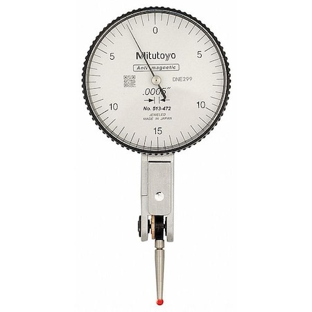 Dial Test Indicator Hori 0 to 0.030 In by USA Mitutoyo Precision Measuring Dial Indicators