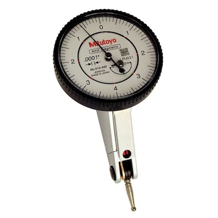 Dial Test Indicator Hori 0 to 0.016 In by USA Mitutoyo Precision Measuring Dial Indicators