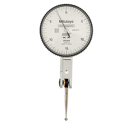 Dial Test Indicator Hori 0 to 0.030 In Type 513 412 10E by USA Mitutoyo Precision Measuring Dial Indicators