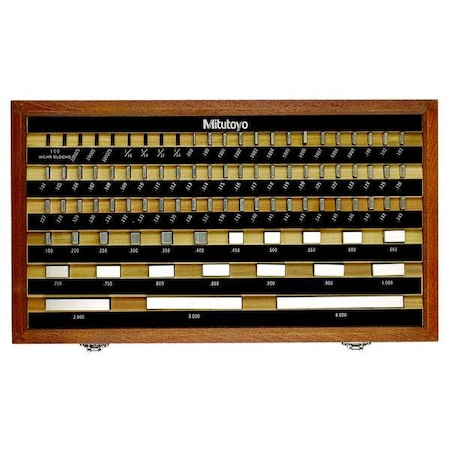 Gage Block Set ASME 0 0.050 4 81Pc by USA Mitutoyo Precision Measuring Gauge Blocks & Clamps