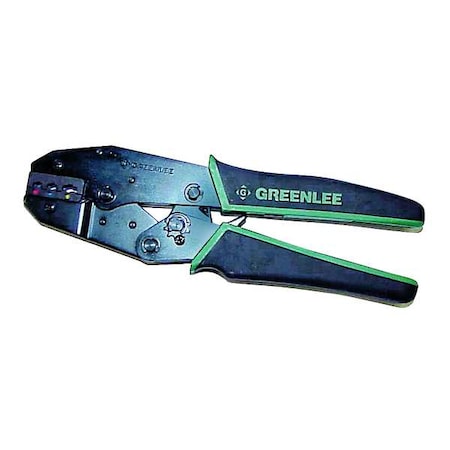 Ratchet Crimper 22 to 10 AWG 9" L by USA Greenlee Cable & Wire Crimping Tools