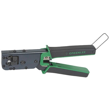 Ratchet Crimper RJ 11/45/12 13" L by USA Greenlee Cable & Wire Crimping Tools