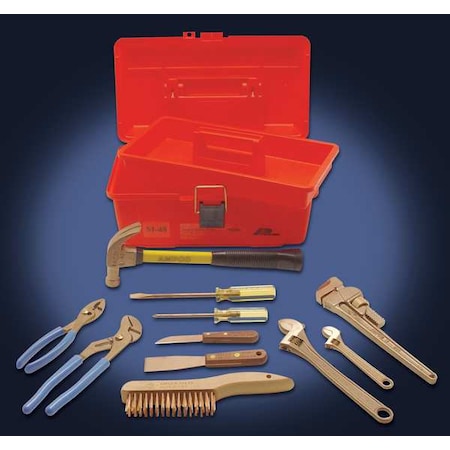 Hazmat Nonsparking Tool Set 11 pc. by USA Ampco General Hand Tool Kits
