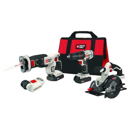 Cordless Combination Kit 4 Tools 20.0V by USA Porter Cordless Power Tool Combination Kits
