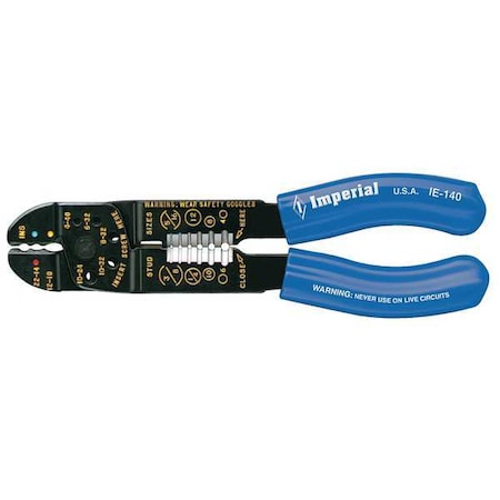 Wire Stripper 7 3/4In by USA Imperial Wire Strippers Crimpers Cable Slitters
