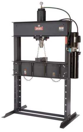 Hydraulic Press 50t Electric Pump 88In H by USA Dake Workholding Hydraulic Presses