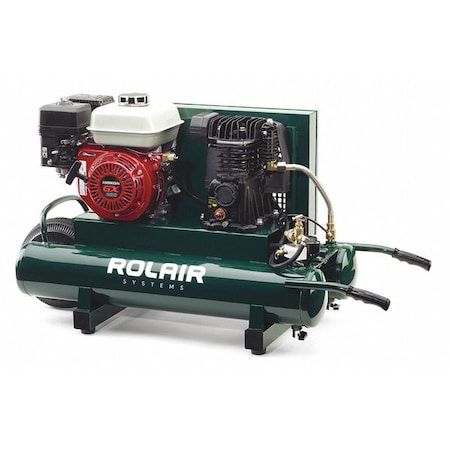 Portable Gas Air Compressor 9 gal. 6.5HP by USA Rolair Portable Gas Air Compressors
