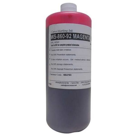 Marking Ink Dye Type Magenta 5 to 15 min . Qty 4 by USA Carco Ink Markers