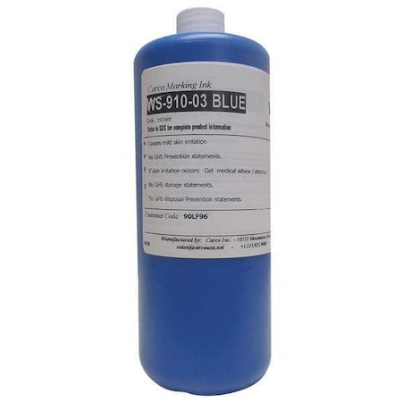 Marking Ink Pigment Blue 5 to 15 min . Qty 4 by USA Carco Ink Markers