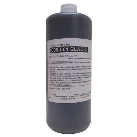 Marking Ink Dye Type Blck 30 to 60 sec. Min. Qty 4 by USA Carco Ink Markers