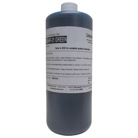 Marking Ink Dye Type Green 15 to 20 min . Qty 4 by USA Carco Ink Markers